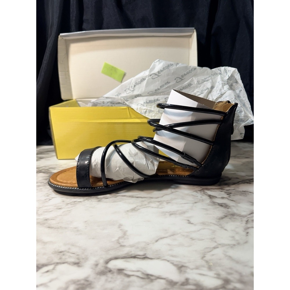NIB SANDALS SIZE‎ 8.5 SUMMER TIME FOREVER FANTI-23 BLACK (2774)